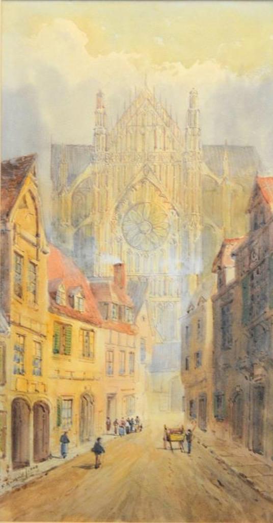 Ferneley Ramus - Street scene, cathedral front