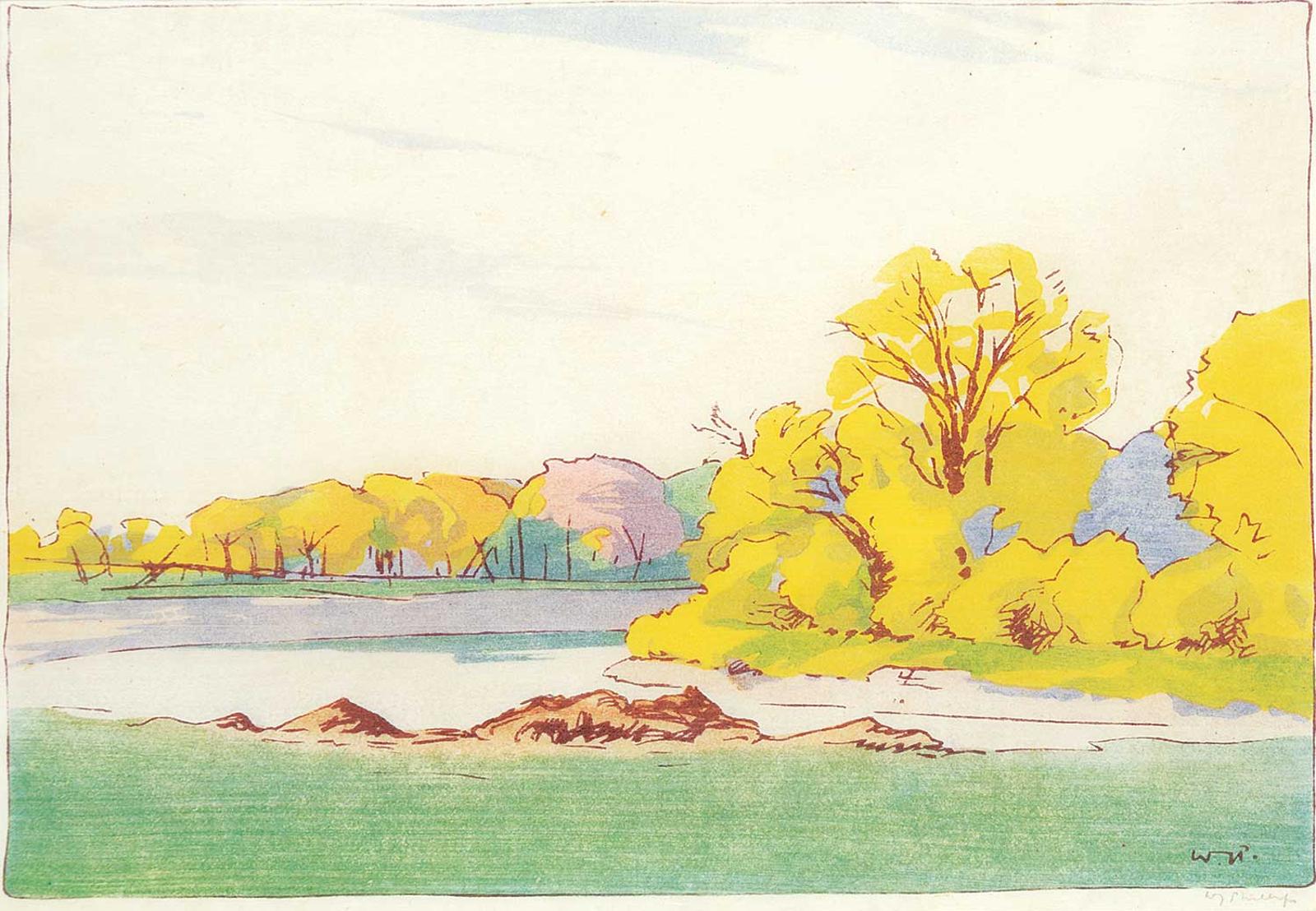 Walter Joseph (W.J.) Phillips (1884-1963) - Fall, Assiniboine River