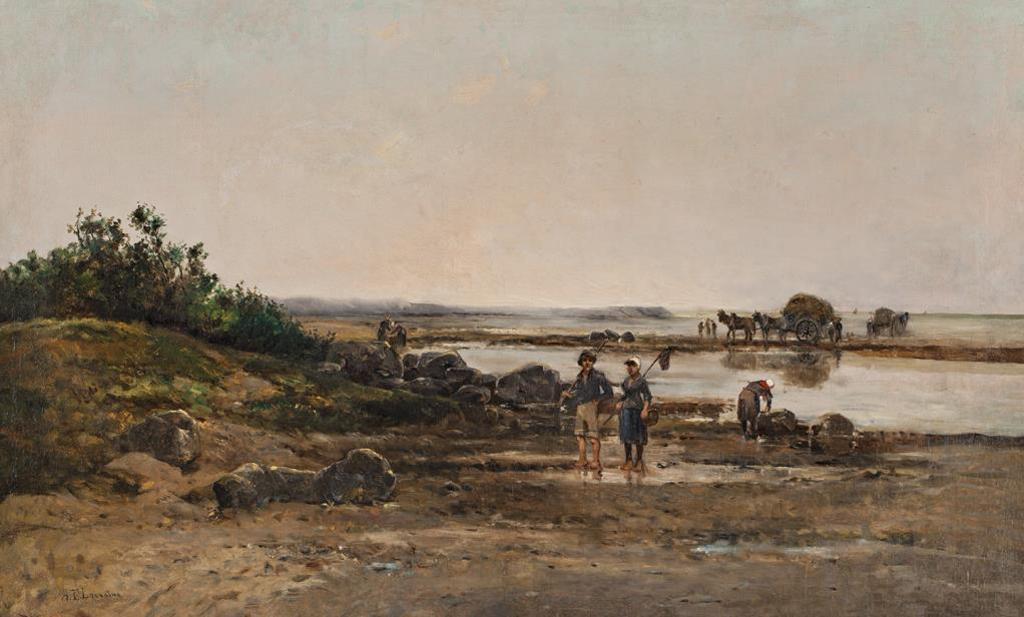Alfred Francois Lemoine (1824-1881) - Sans Titre (Scene Champetre Europeene)