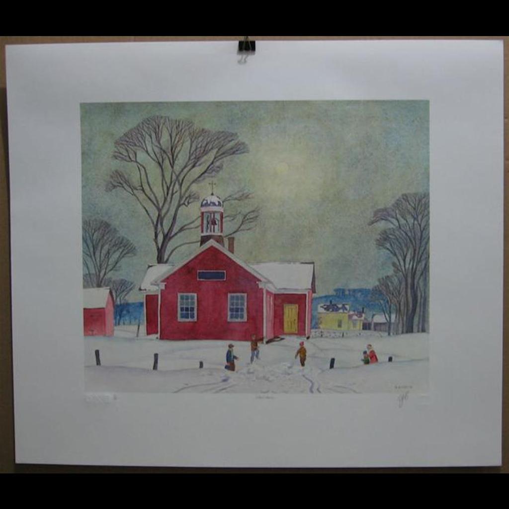Alfred Joseph (A.J.) Casson (1898-1992) - A.J. Casson - The Group Of Seven Commemorative Anniversary Suite - Platinum Edition - Folio Two (School House; Farm House; Magnetawan; King Side Road; North Shore; Rapids; Winter Sun