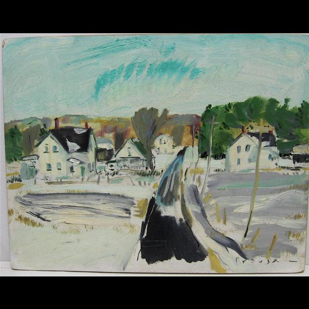 Rod Prouse (1945) - Rural Early Spring, Laurin, Ont.; Colourful Homes