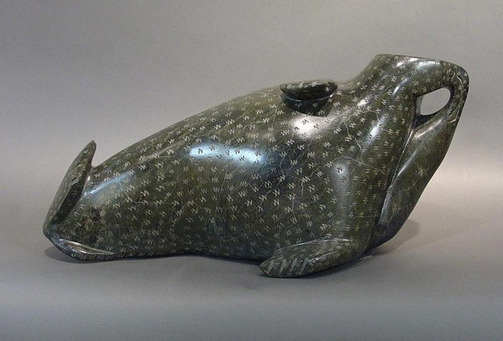 Ningeoseak Pudlat (1937) - a green soapstone