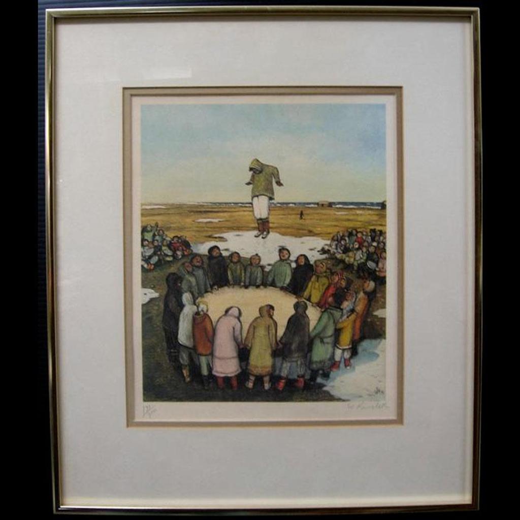 William Kurelek (1927-1977) - Winter Play; Ice Fishing (From The “Last Of The Arctic Series”)