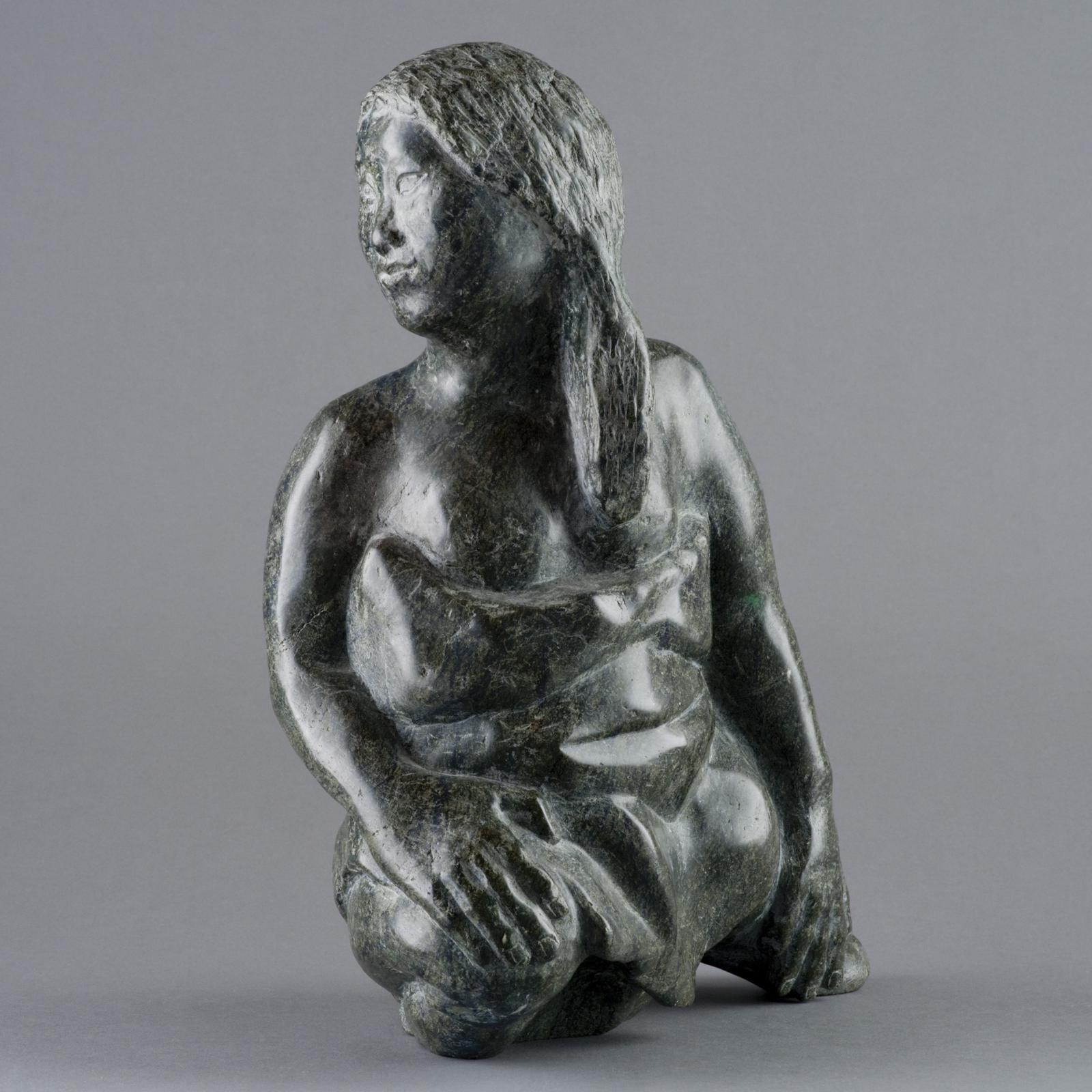 Henry Evaluardjuk (1923-2007) - Kneeling Woman