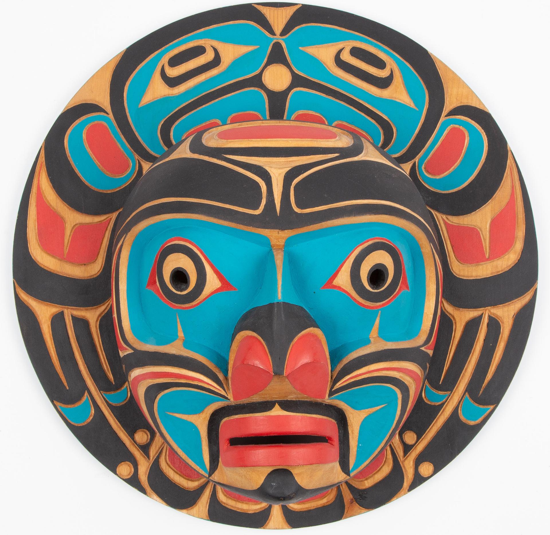 Richard Patterson - Kwagiulth Moon Mask With Eagle Design