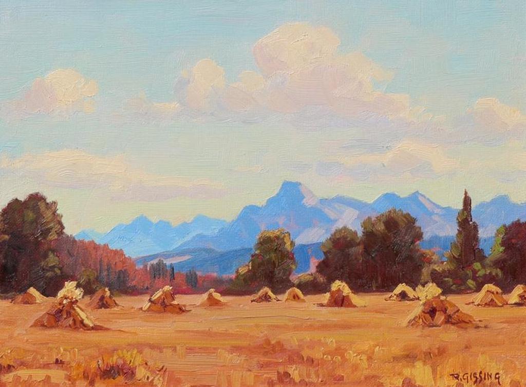 Roland Gissing (1895-1967) - Harvest In The Foothills