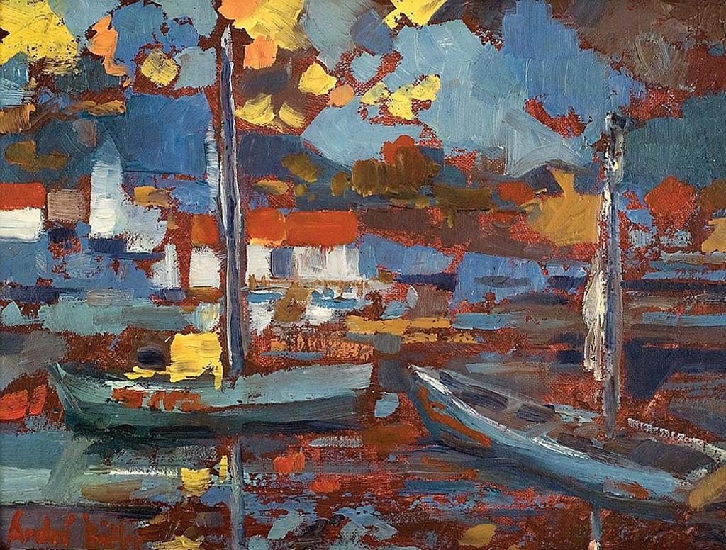 Andre Charles Bieler (1896-1989) - UNTITLED-HARBOUR SCENE