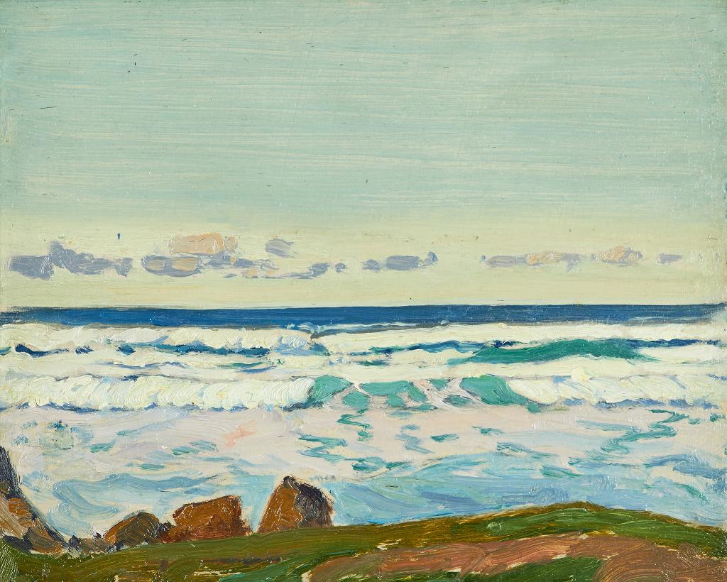 James Edward Hervey (J.E.H.) MacDonald (1873-1932) - Atlantic Breakers (Barbados)