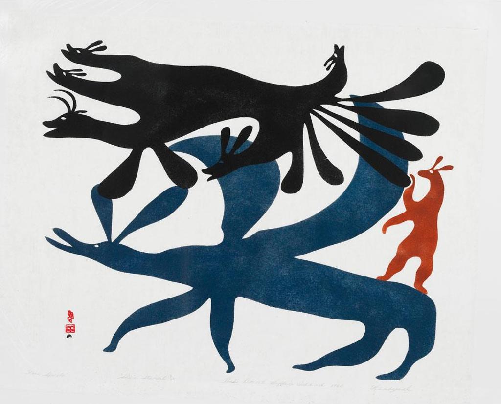Kenojuak Ashevak (1927-2013) - Hare Spirits
