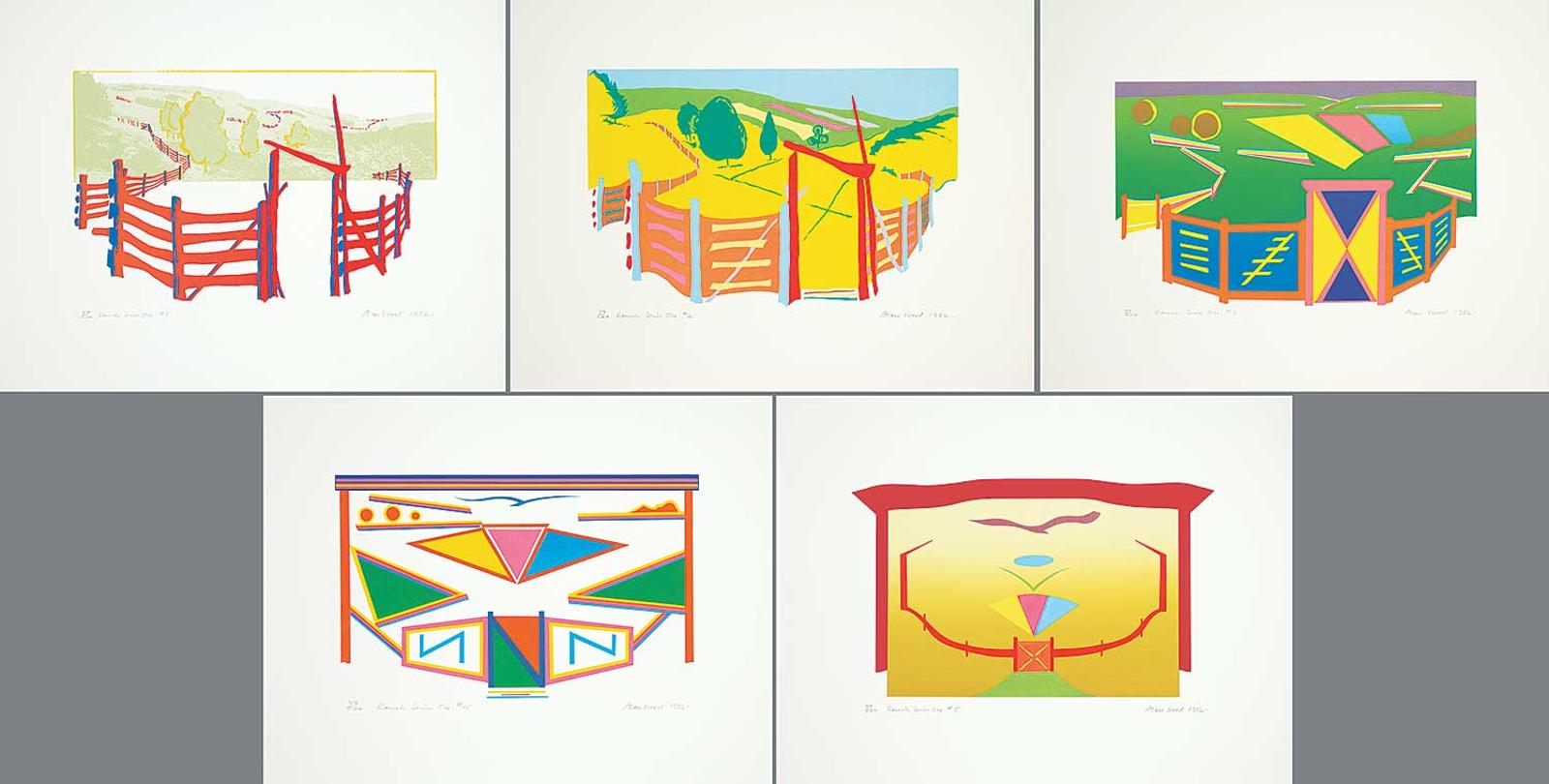 Alan Wood (1935-2017) - Ranch Series One #1-5  #37/200