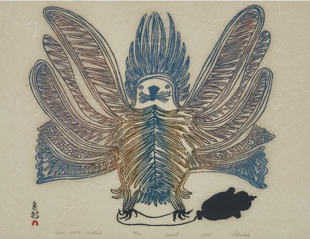 Pitseolak Ashoona (1904-1983) - Bird With Avatuk