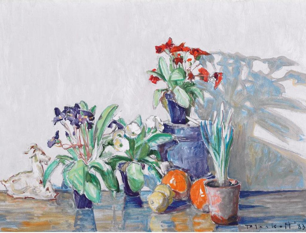Joseph (Joe) Francis Plaskett (1918-2014) - Still Life With Goat And Primroses