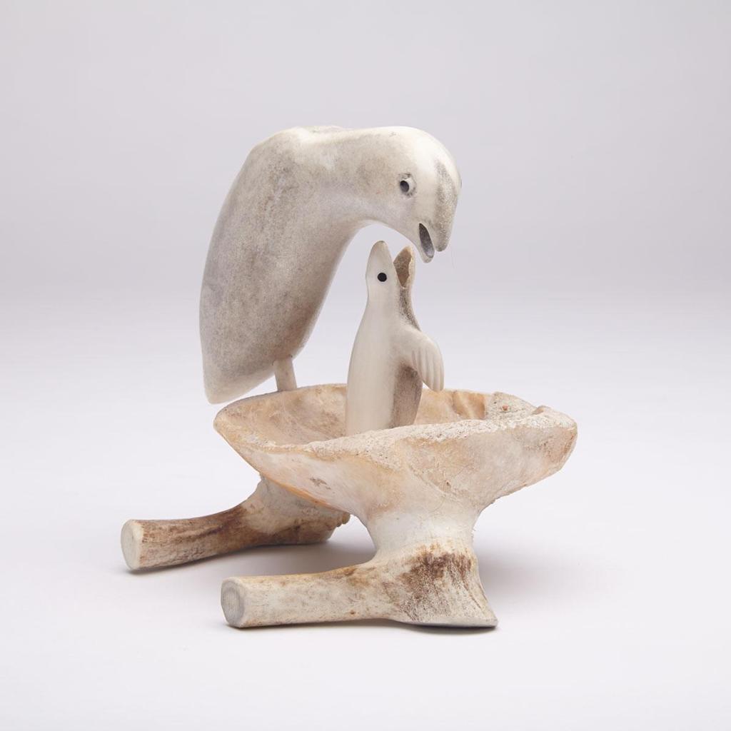Senak Unatweenuk (1930) - Bird Feeding Hatchling