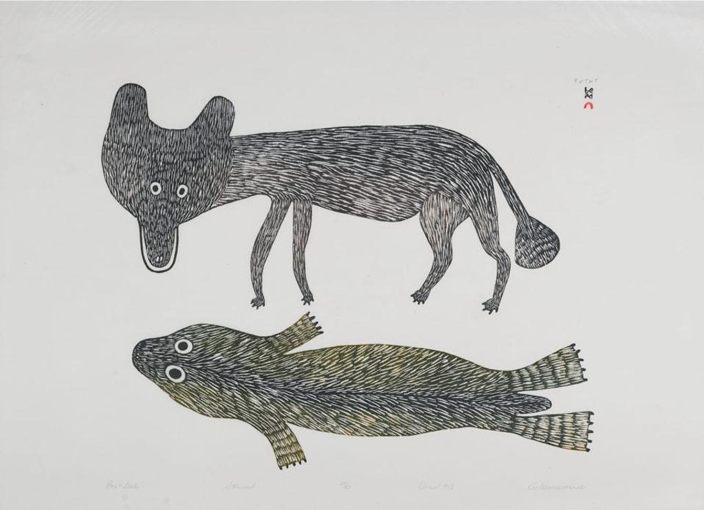 Keeleemeeoomee Samualie (1919-1983) - Fox And Seal