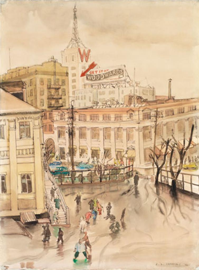 Jack Leaonard Shadbolt (1909-1998) - Woodwards Tower