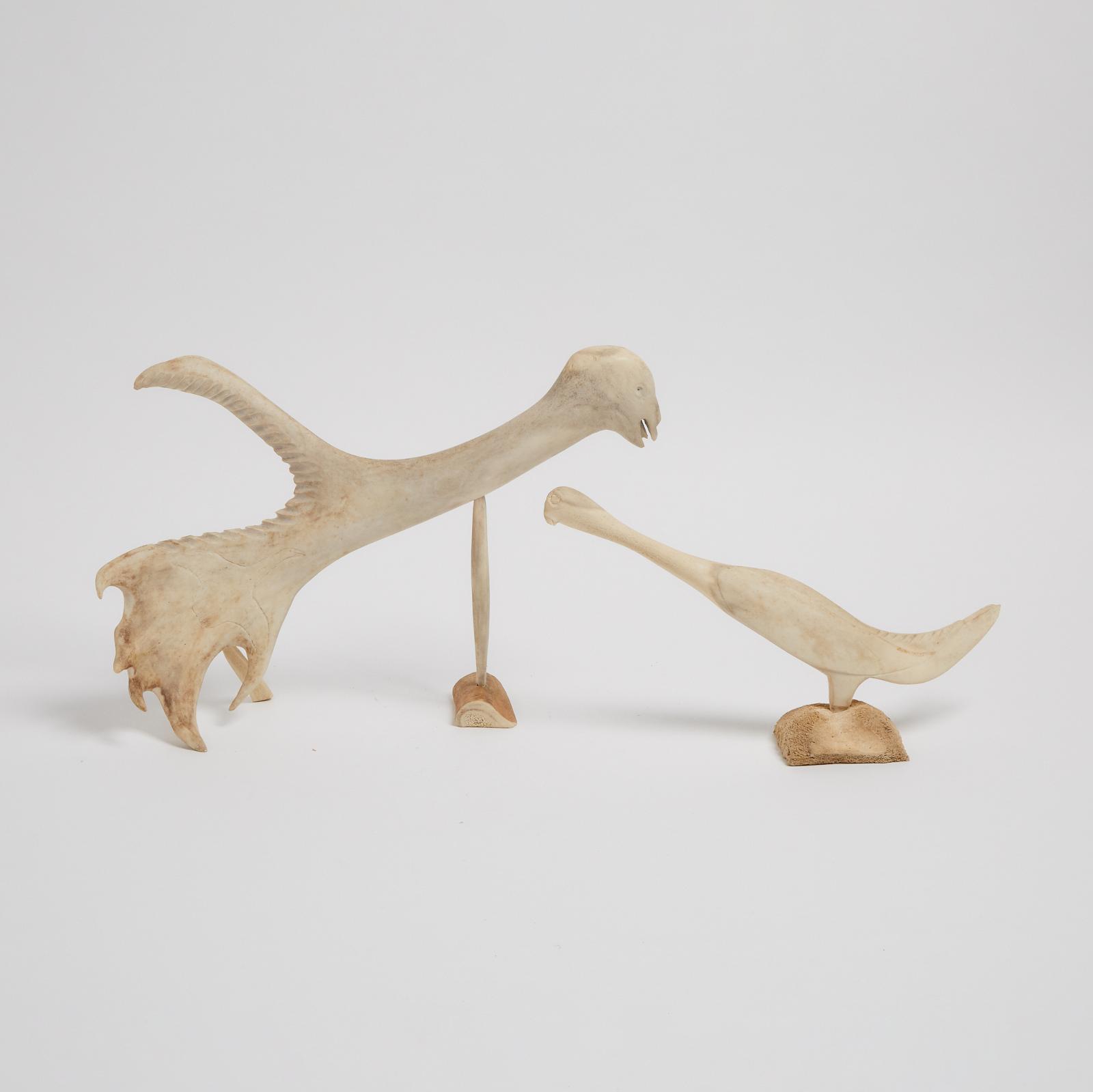 Nelson Takkiruq (1930-1999) - Two Birds