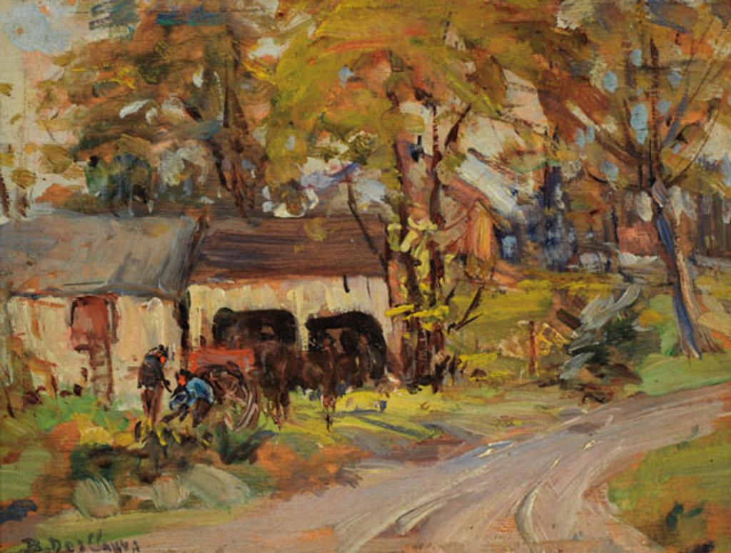 Berthe Des Clayes (1877-1968) - Village Scene