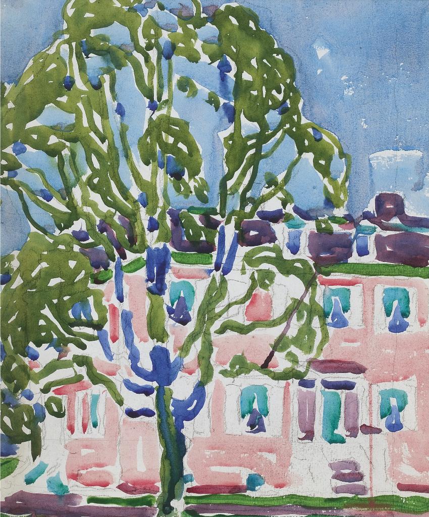 David Browne Milne (1882-1953) - Pink Facade