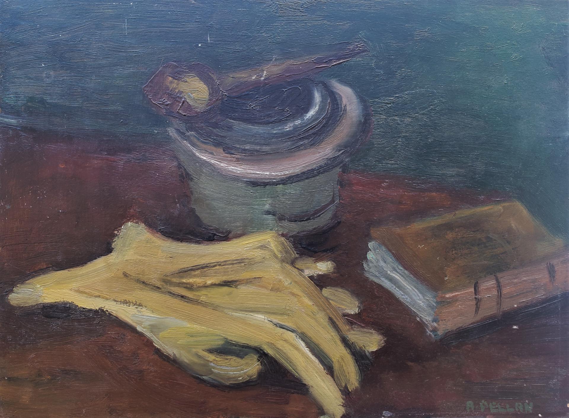 Alfred Pellan (1906-1988) - Nature morte aux gants, pipe et livre, 1931