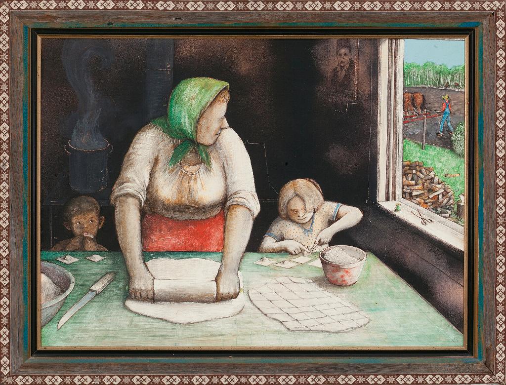William Kurelek (1927-1977) - A Little Lick