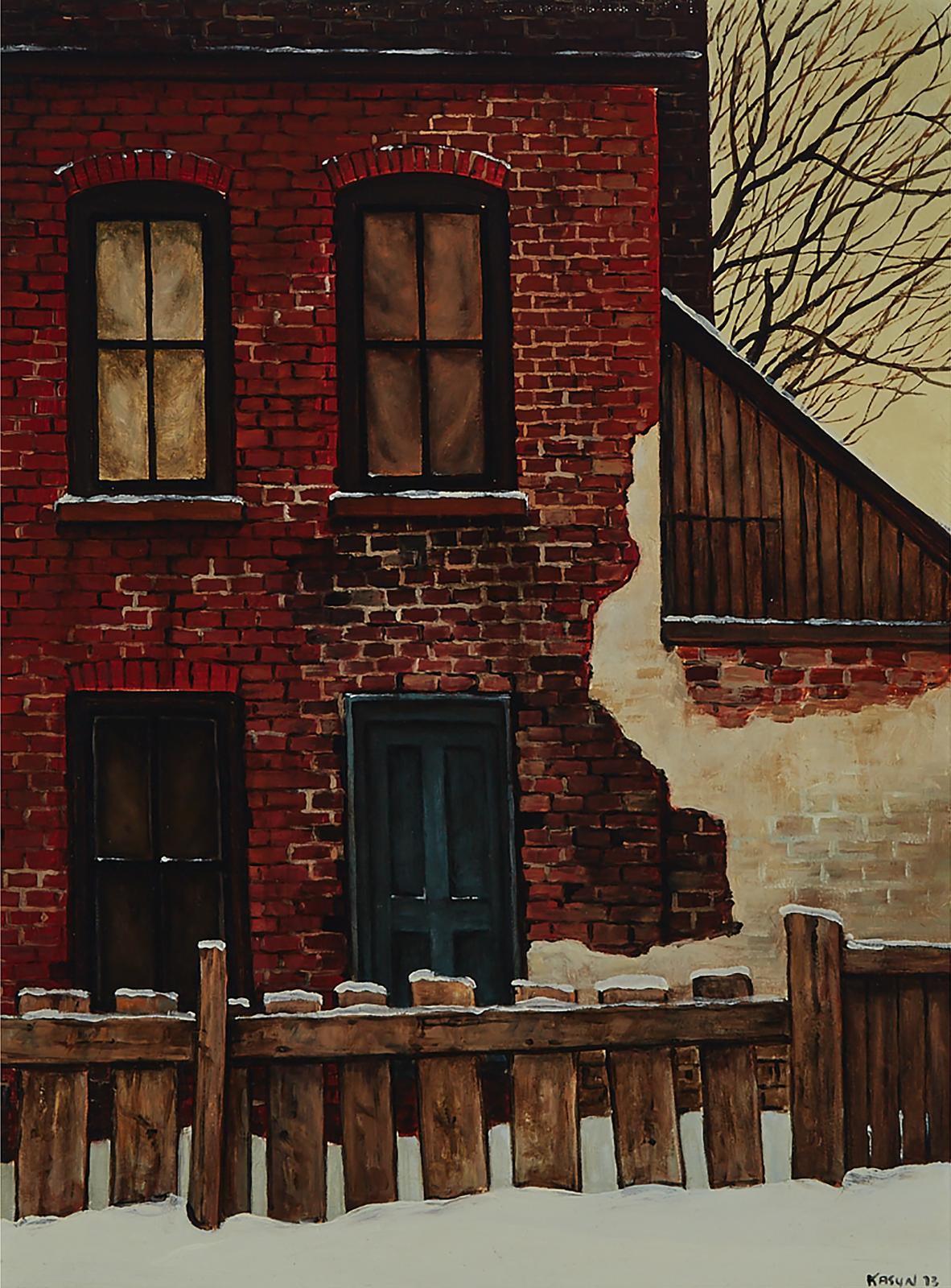 John Kasyn (1926-2008) - North Side Of Queen St. West, 1973