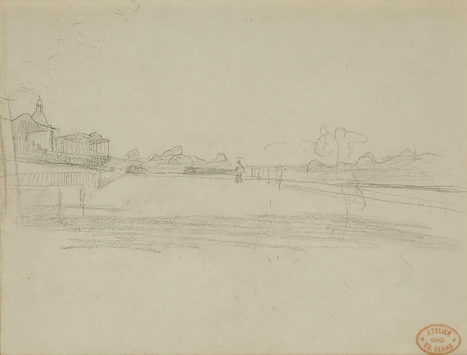 Edgar Degas (1834-1917) - Champs De Course, Circa 1869-72 (Study For