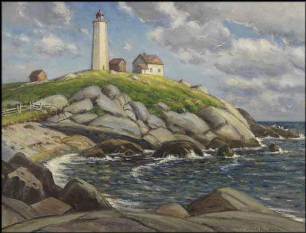 Frank Shirley Panabaker (1904-1992) - Roseway Light, Shelbourne, NS