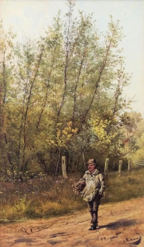 Charles MacDonald Manly (1855-1924) - Returning Home with Firewood