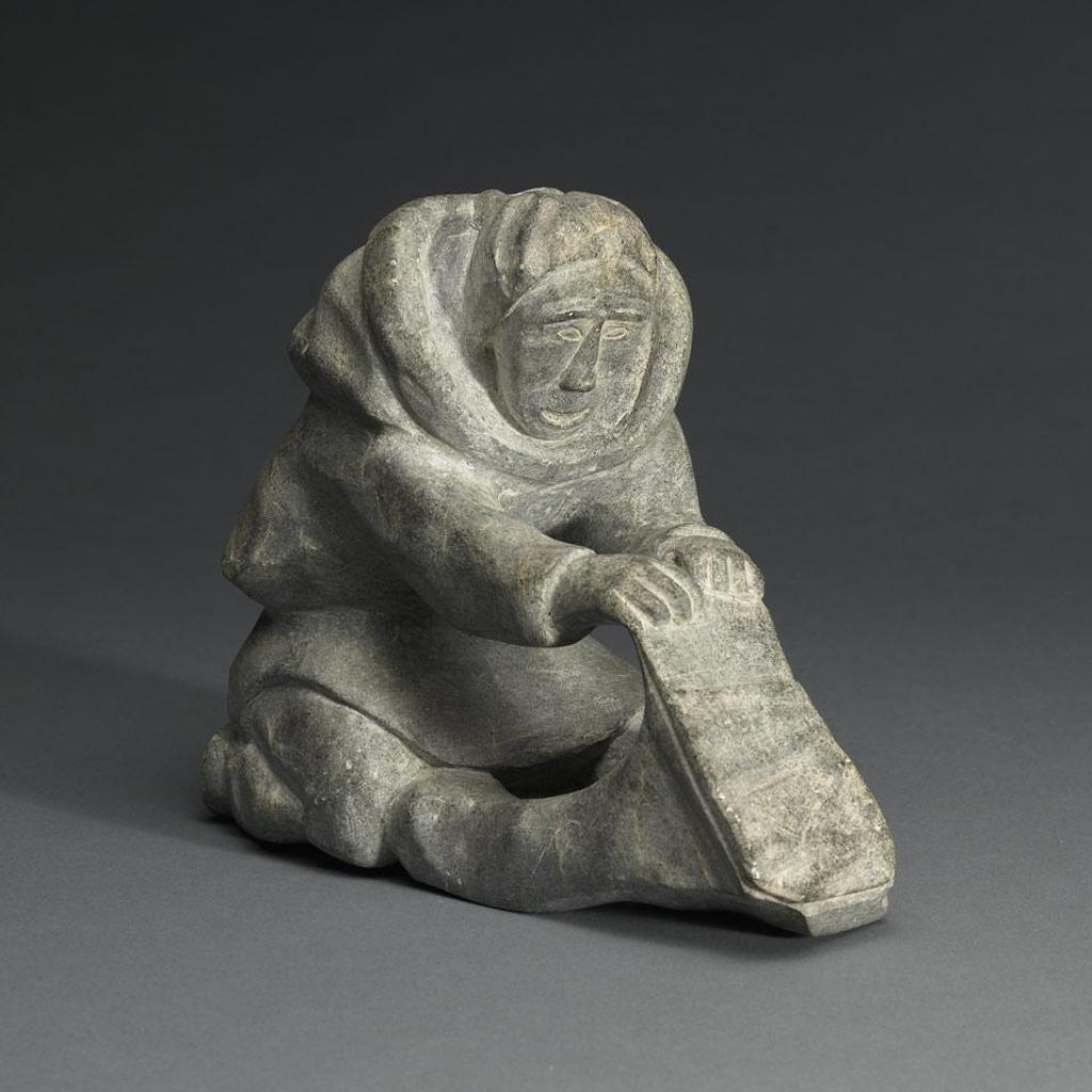Joanasi Naluiyuk (1917) - Woman Scraping Skin