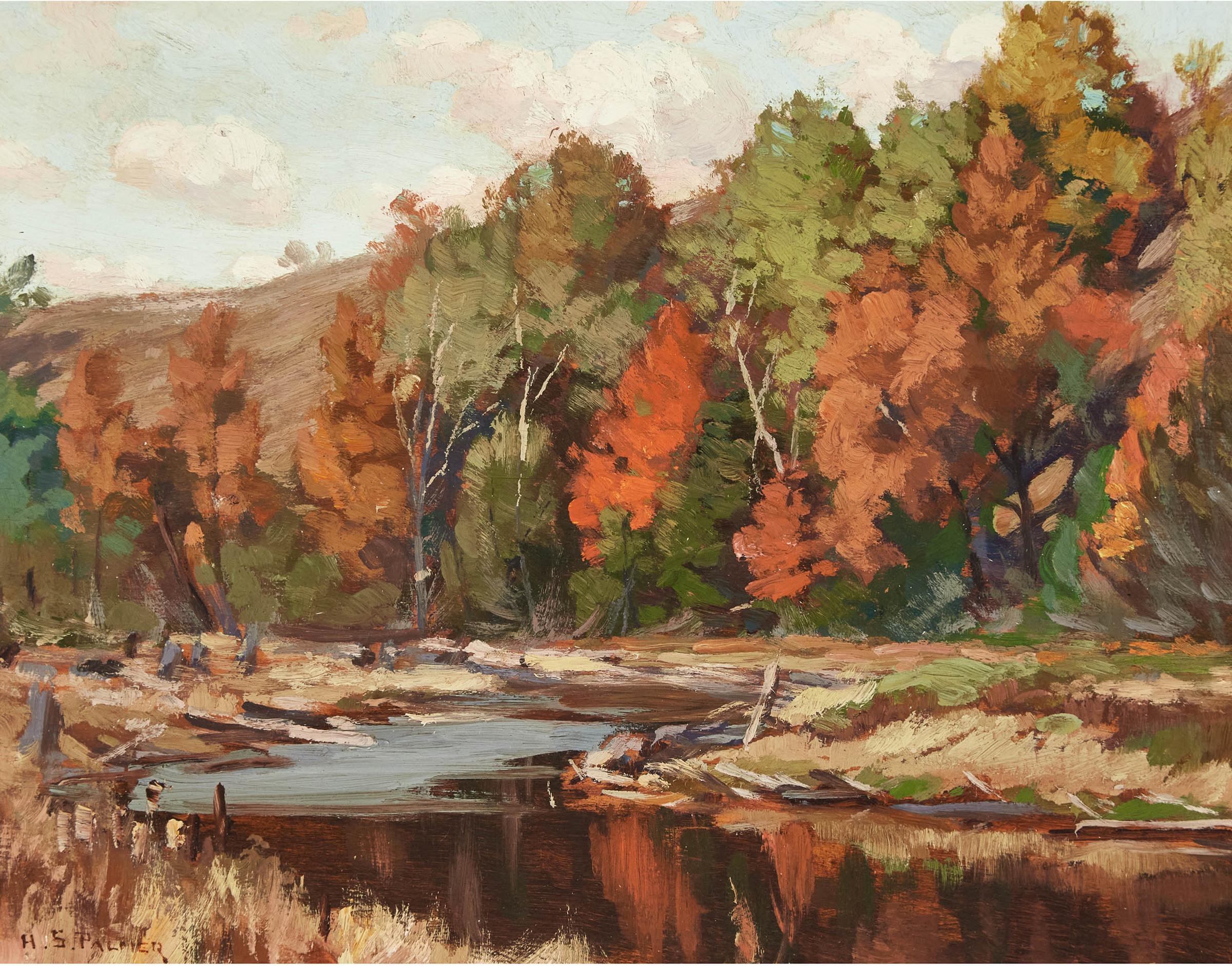 Herbert Sidney Palmer (1881-1970) - The River, Belfountain, Ont.