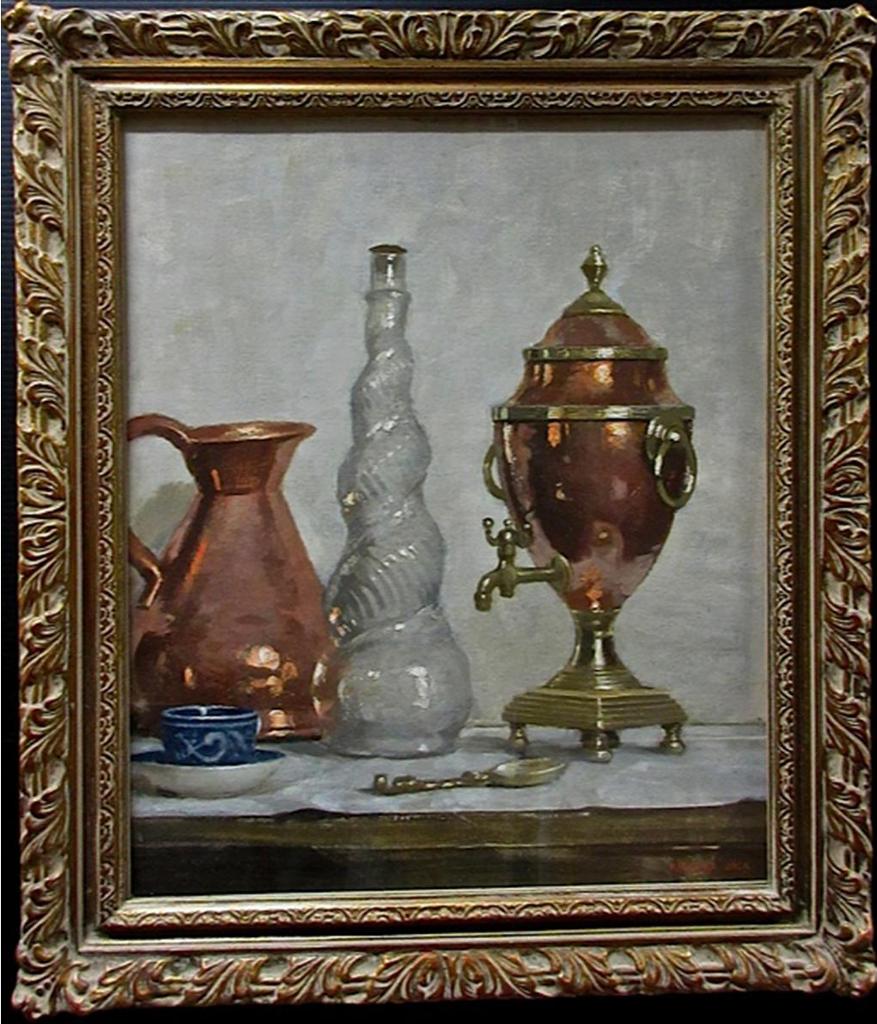 Richard Jack (1866-1952) - Still Life (With Copper Samovar)