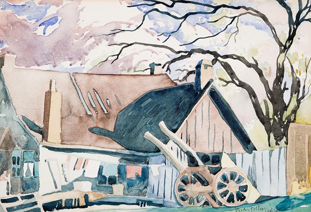 Marc-Aurèle Fortin (1888-1970) - Maison et charrette