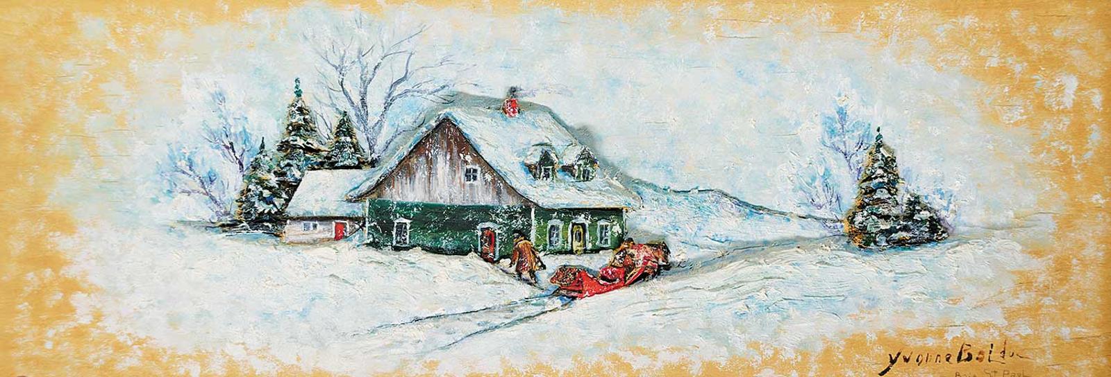 Yvonne Bolduc (1905-1983) - Untitled - Arriving Home