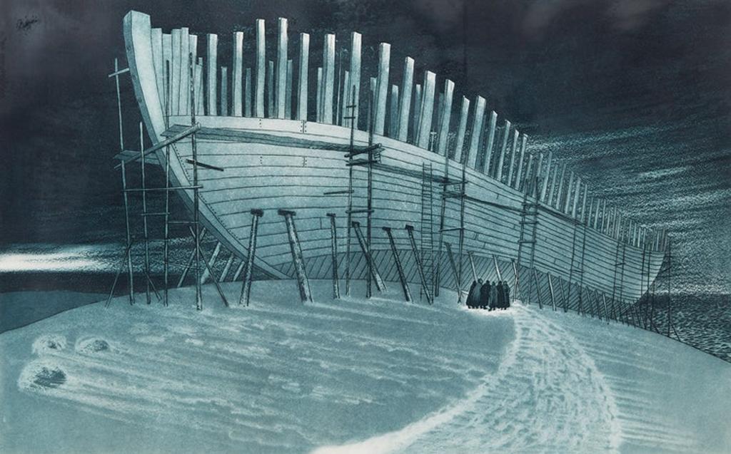 David Lloyd Blackwood (1941-2022) - The Prince Andrew Under Construction