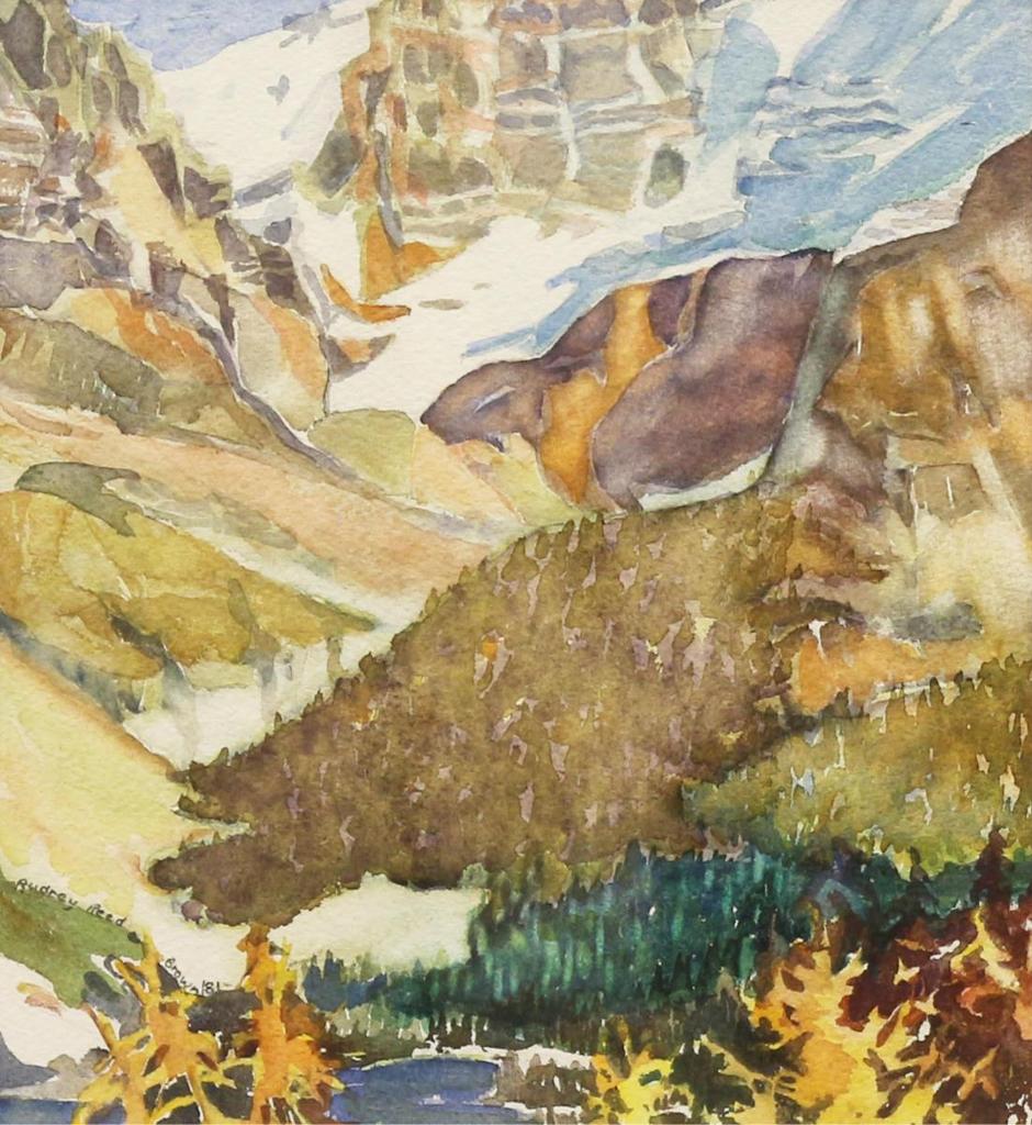 Audrey Reed Brown (1925-2016) - Tamarak in Fall (Revelstoke National Park)