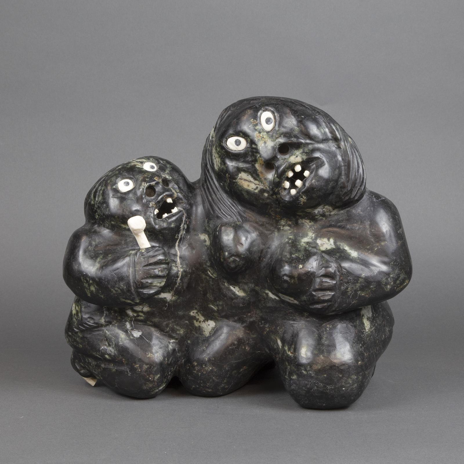 Nelson Takkiruq (1930-1999) - Two People