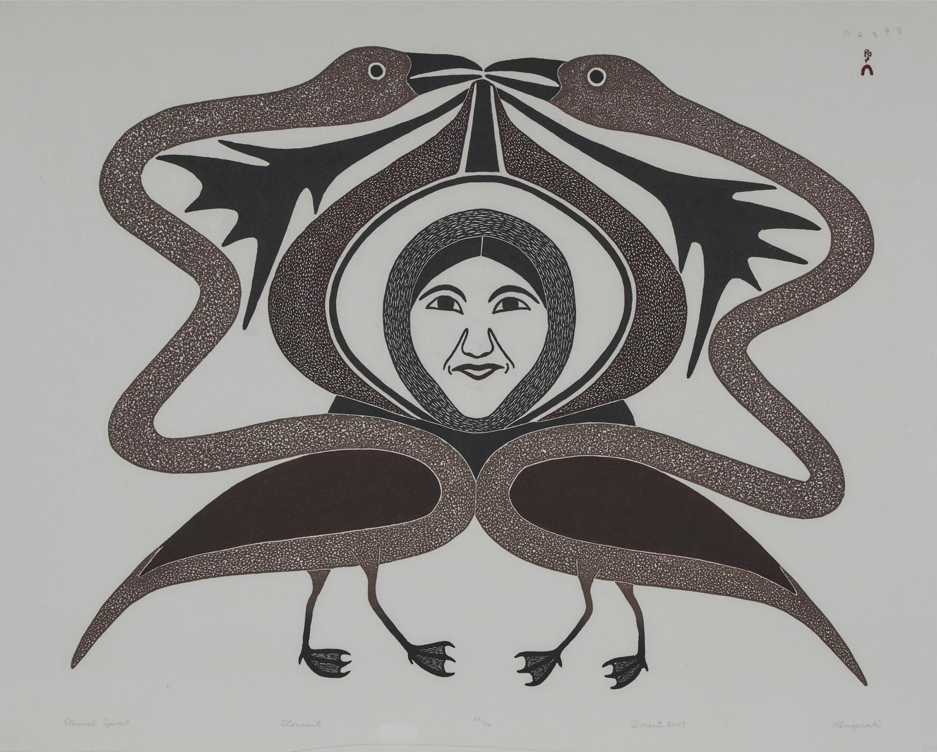 Kenojuak Ashevak (1927-2013) - Eternal Spirit