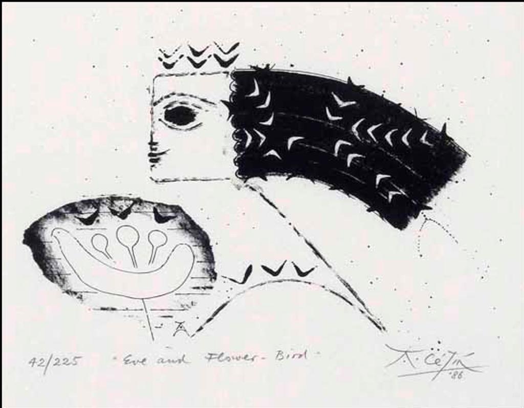 Anton Cetín (1936) - Eve and Flower Bird (02152/2013-1313)