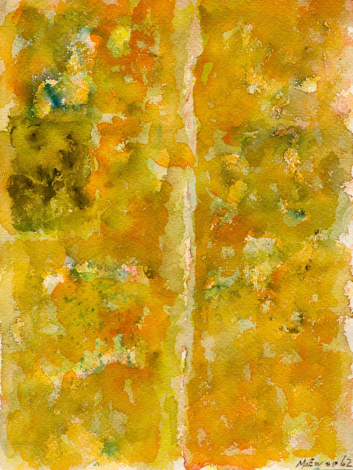 Jean Albert McEwen (1923-1999) - Médiane traversant le jaune, 1962