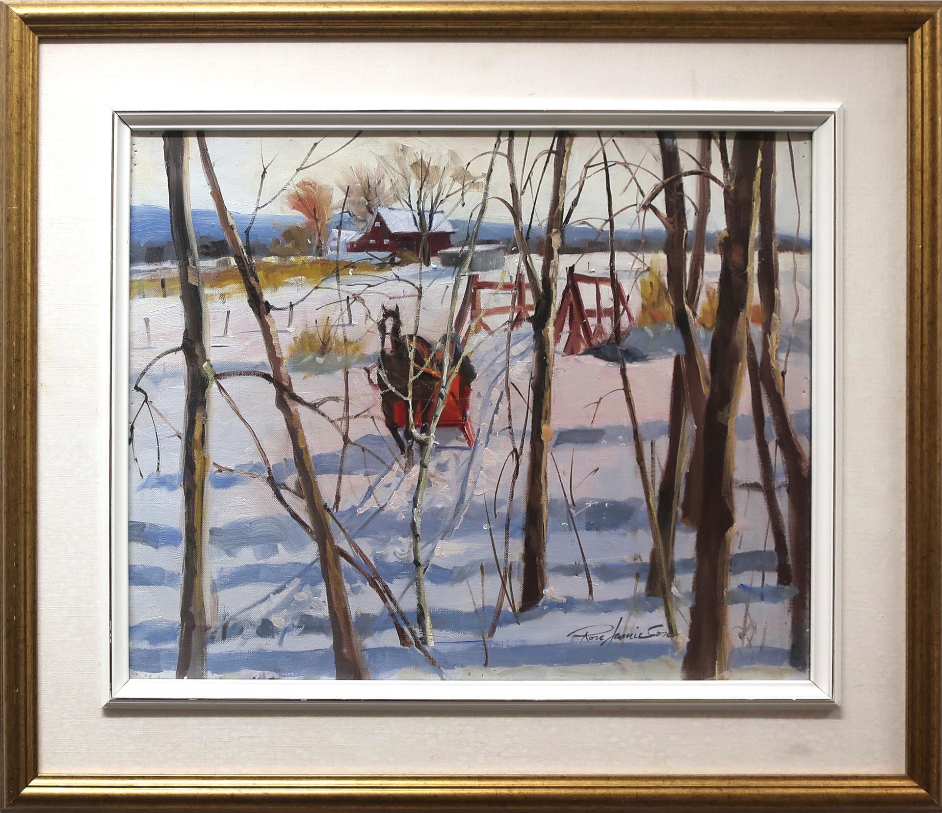 Ron Jamieson (1917-2010) - Afternoon Sleigh Ride, Havelock, Que.