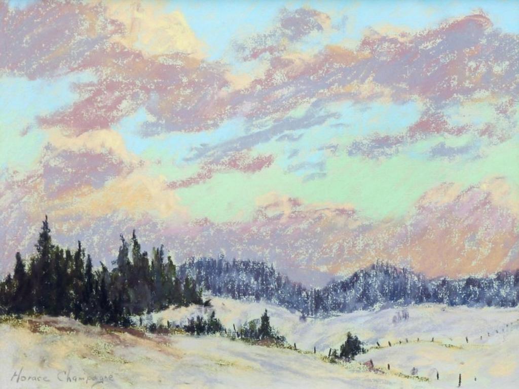 Horace Champagne (1937) - Winter Scene At Dusk