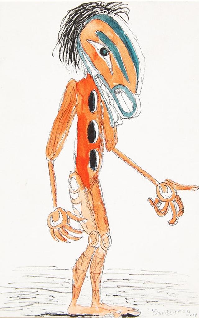 Lawrence Paul Yuxweluptun (1957) - Standing Spirit