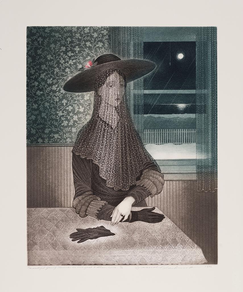 David Lloyd Blackwood (1941-2022) - Beautiful Young Mummer at Margaret Feltham's House