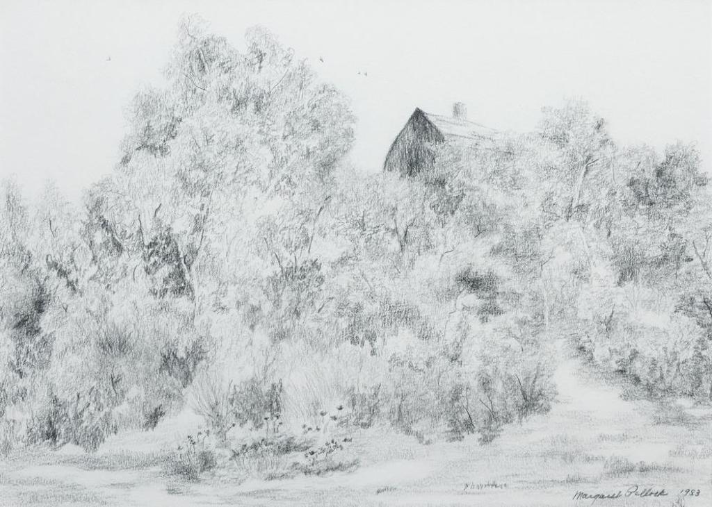 Margaret Pollack - Untitled - Barn and Brush
