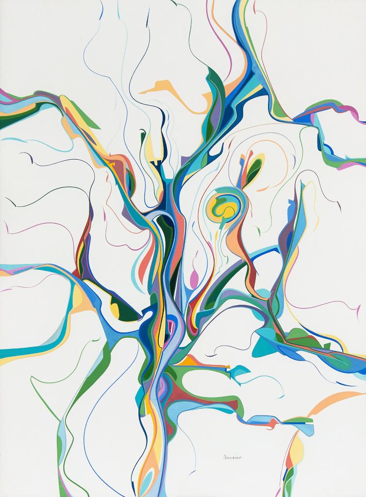 Alex Simeon Janvier (1935-2024) - Slow Snow (Spring Series)