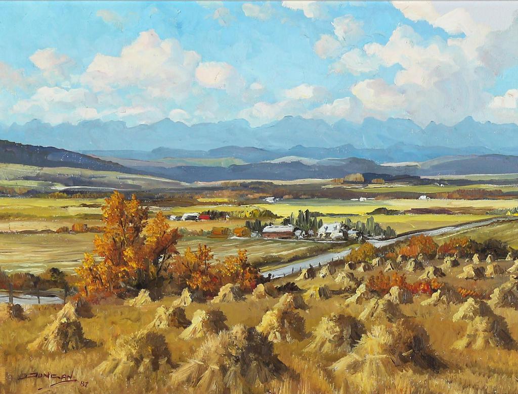 Duncan Mackinnon Crockford (1922-1991) - Springbank West Of Calgary, Alberta; 1987
