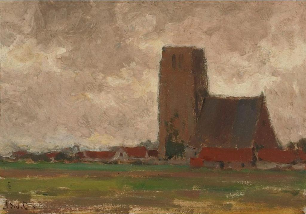 John William (J.W.) Beatty (1869-1941) - View Of A Village