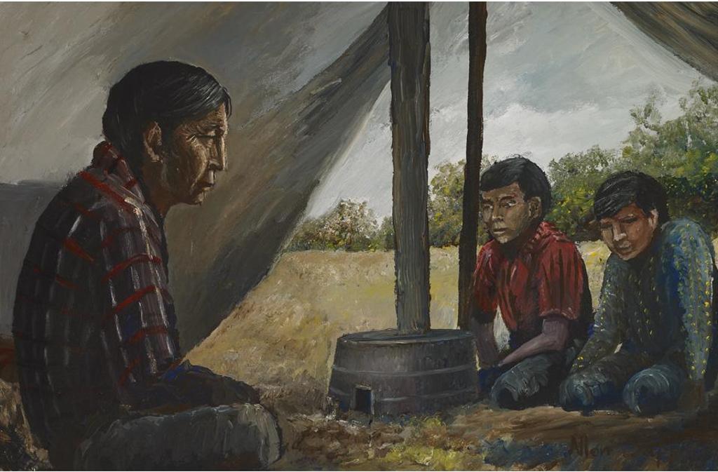 Allen Fredrick Sapp (1929-2015) - Kids Listening To Story