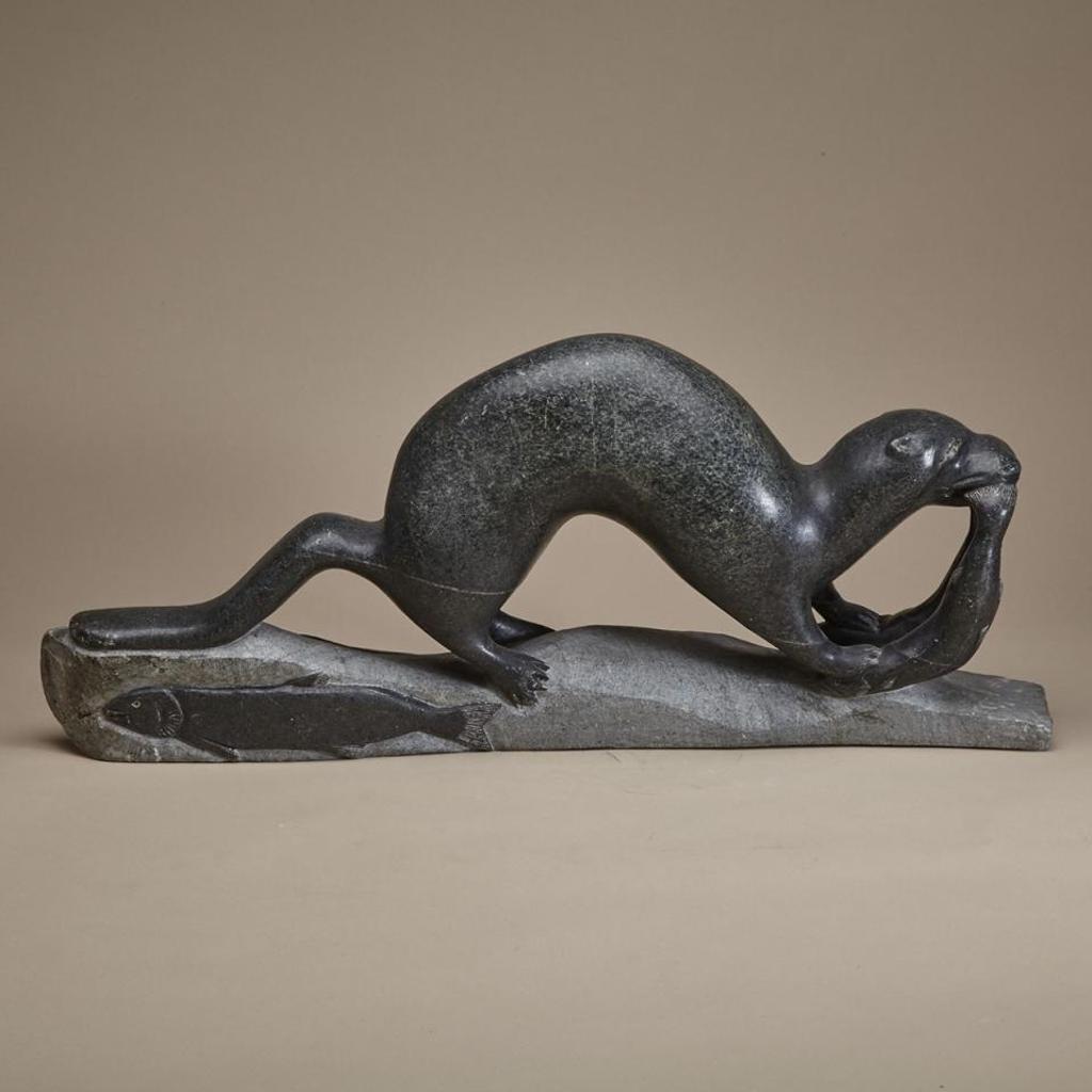 Mosusie Tarqiasuk Naluiyuk (1945) - Otter With Caught Arctic Char