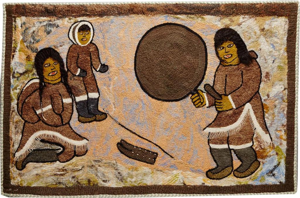 Agnes Nulluq Iqqugaqtuq (1930-2006) - Drum Dance Scene